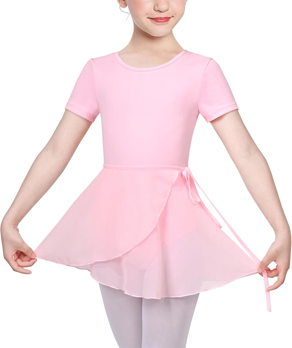 Jurk Eenvoudig Turnpakje Kant Lange mouw Ballet Dans Gymnastiek 4-10 jaar