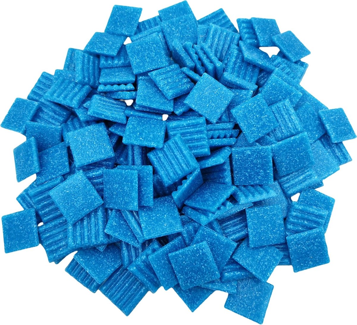 Mozaïektegels, 2 cm, veelkleurige mozaïekstukken voor DIY, handwerk, hobby, kunst, muurdecoratie (blauw)