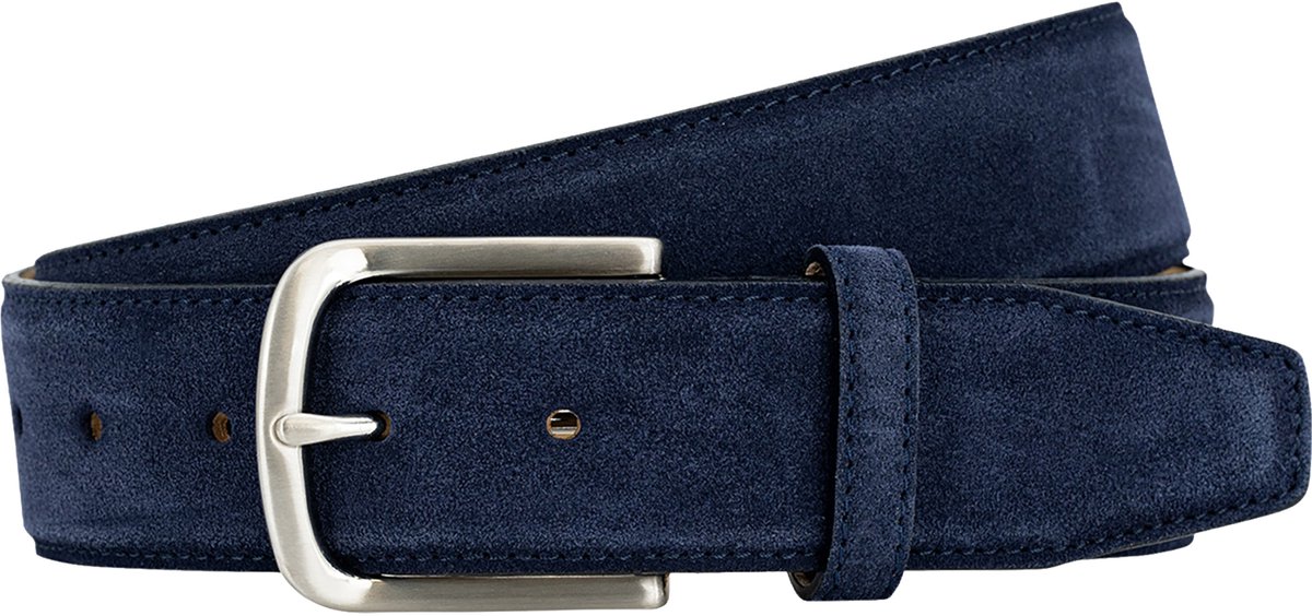LINDENMANN leren heren riem - marine