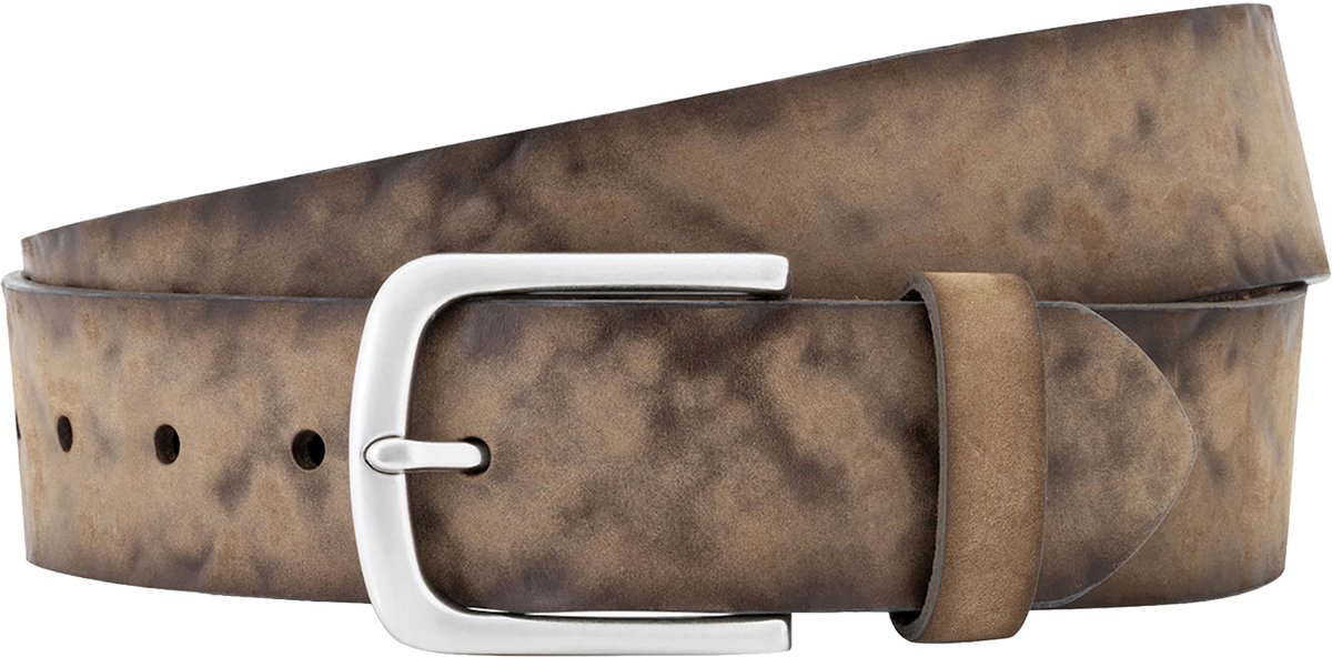 LINDENMANN leren heren riem - bruin