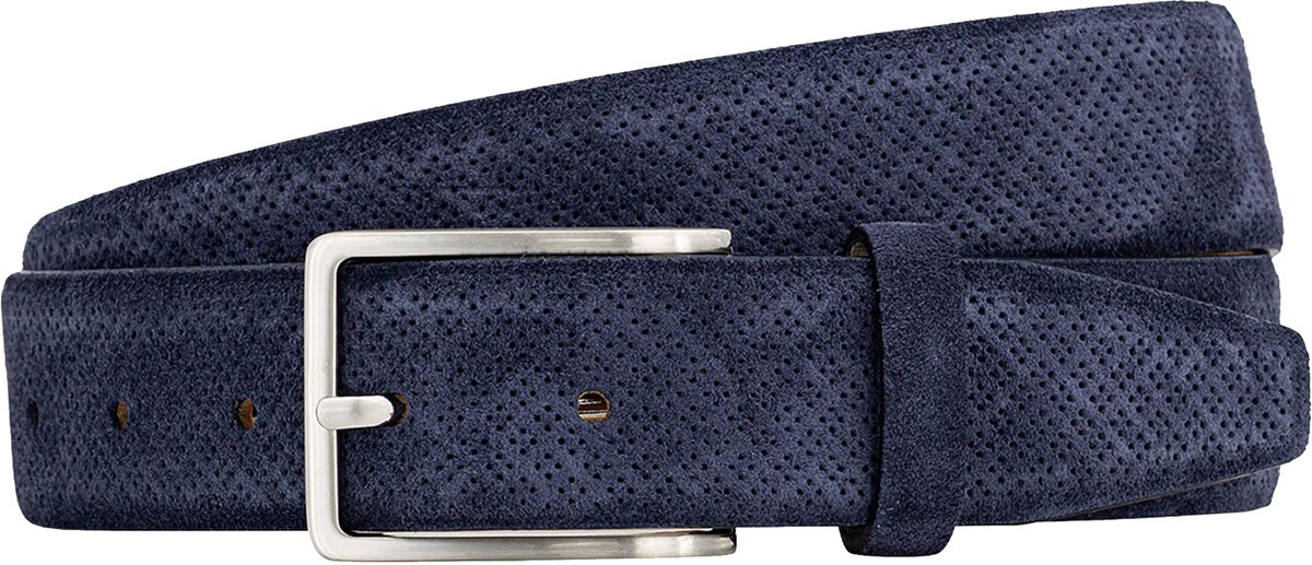 LINDENMANN leren heren riem - marine