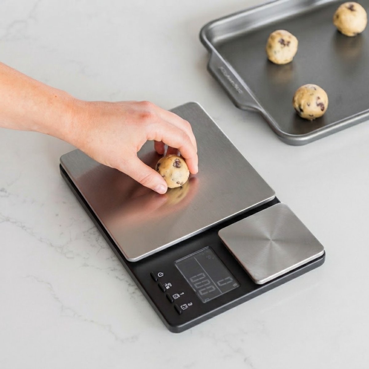 SP® Keuken Weegschaal - Keukenweegschaal - Keukenweegschaal Digitaal - Zilver - 22cm x 31cm x 4cm