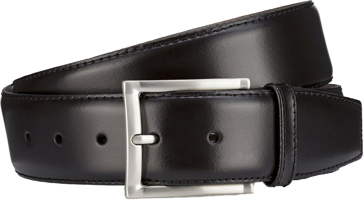 LINDENMANN leren heren riem - zwart