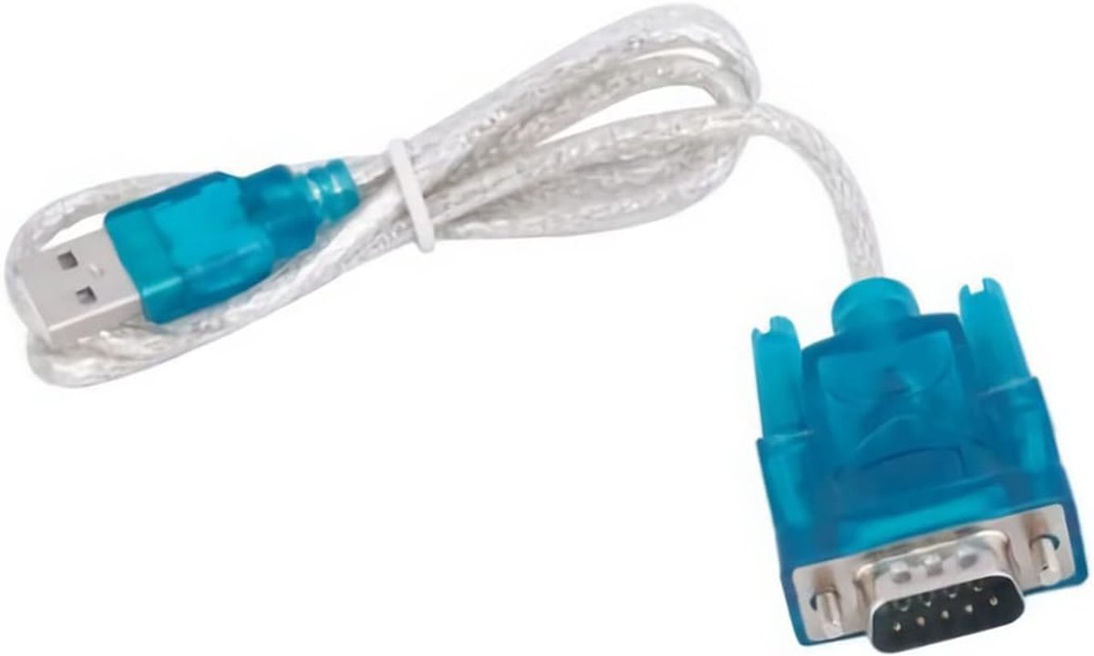 Usb-naar-seriële RS232 adapterkabel - FTDI FT232 chip - 9-pins DB9 COM-poortconverter - ondersteunt Windows 11/10/8/7 - plug & play - 80 cm kabel - voor modem, barcodescanner, printer