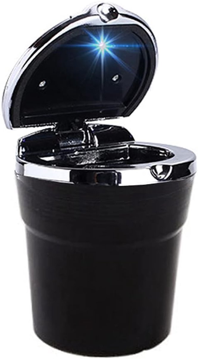 Assebak voor auto, multifunctionele asbak, afvalemmer, drankhouder, glutdooder, asbak voor auto, huis, kantoor