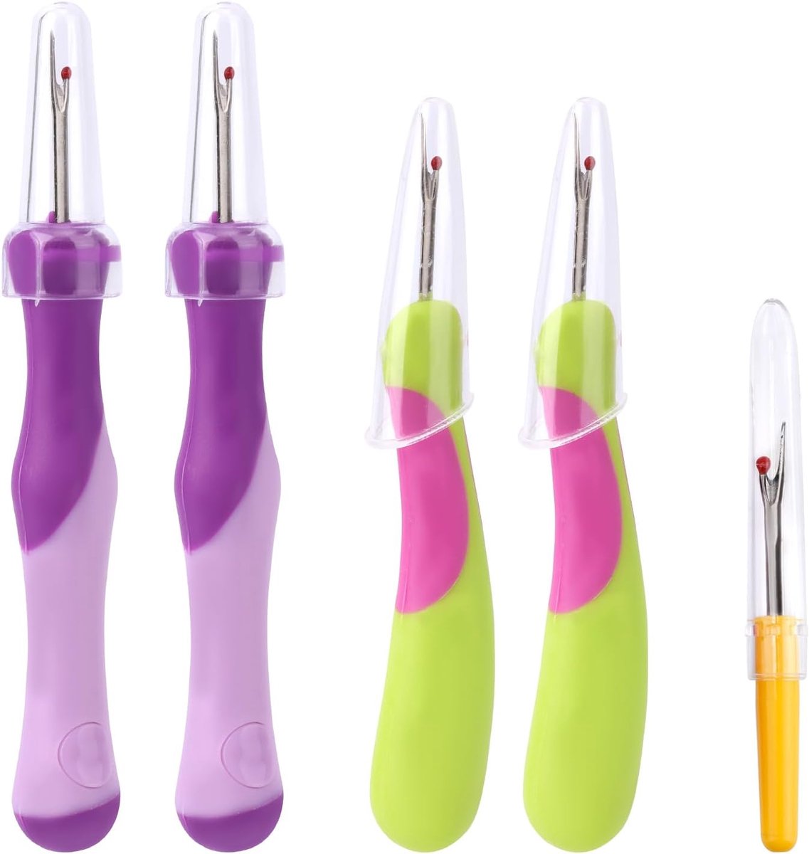 5st Tornmesjes voor Naaien, Stekenverwijderaar Draadtrekker Snijgereedschap voor Borduren Knutselen Kruissteek en Handwerkaccessoires