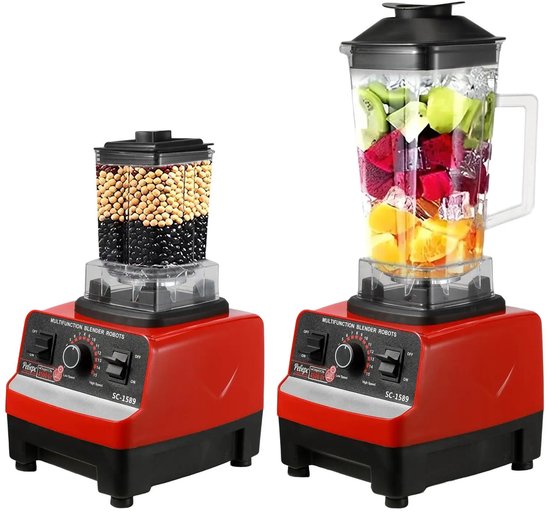 Waves - Blender - Keukenmachine - Blender Smoothie - Smoothie blender - Smoothie maker - Smoothie - 2000W - 2 liter - 2 in 1 van Waves — afbeelding 5