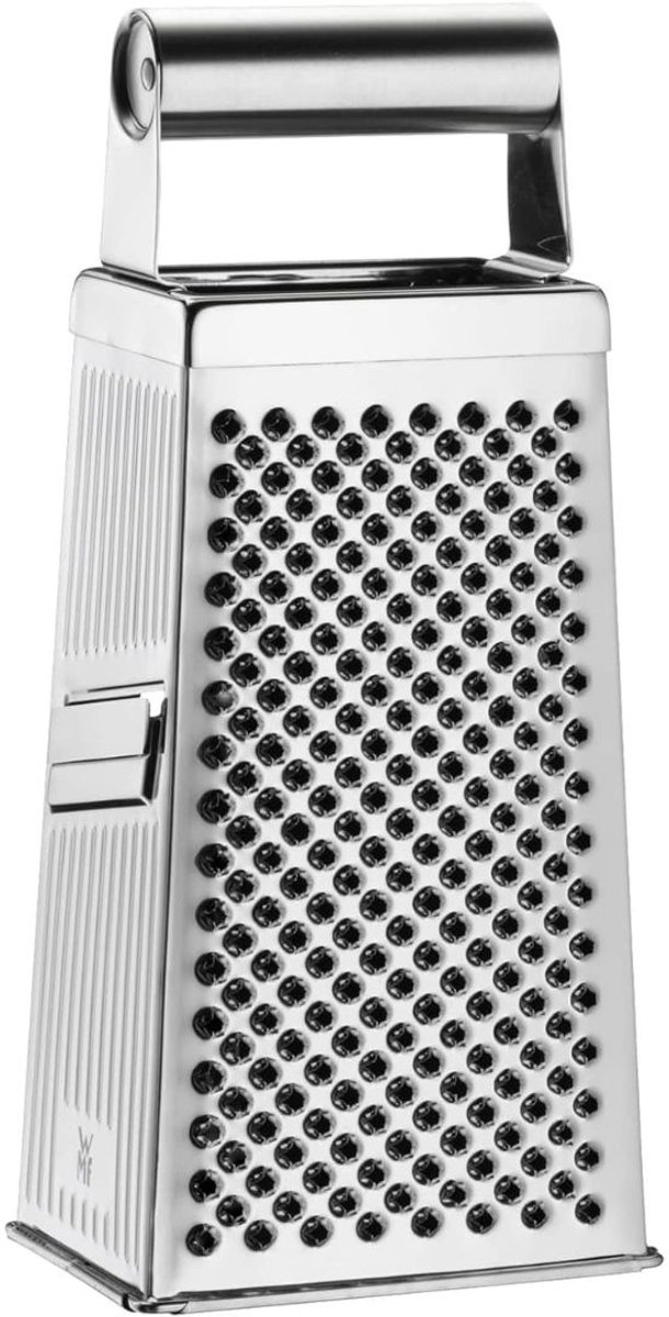 JCP® Kaasrasp - Multifunctionele rasp - Roterende kaasrasp - Zilver - 24cm x 11cm x 8cm