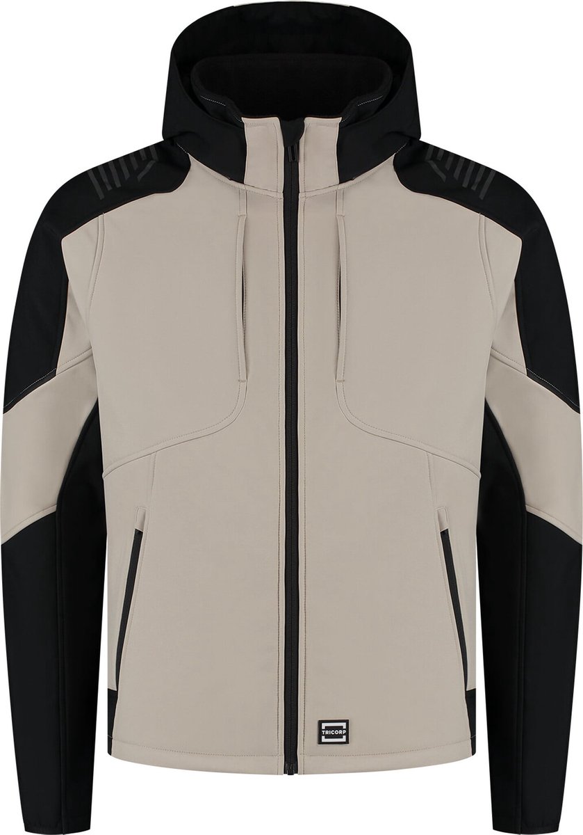Tricorp Softshell Capuchon Bicolor Redefined 406118 Sandblack