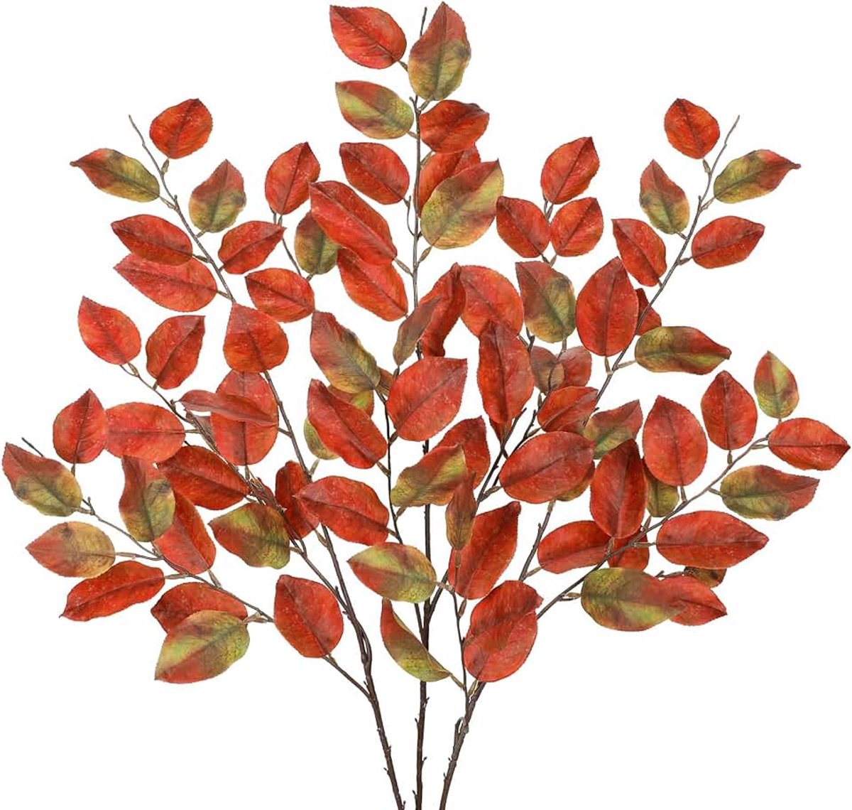 3 stks Kunstmatige Herfst Stengels Citroen Bladeren Faux Citroen Herfst Stengels Nep Herfst Oranje Bladeren Herfst Bladeren Decoraties voor Tafel Centerpieces Thanksgiving Bruiloft Halloween