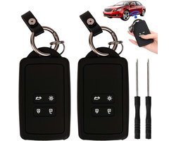 Kaarthouder voor Renault Dacia 4 toetsen, 2 stuks beschermhoezen voor sleutelhangers, 2 stuks, gadgets, accessoires, bescherming voor Clio, Espace 5, Master Bus, Talisman