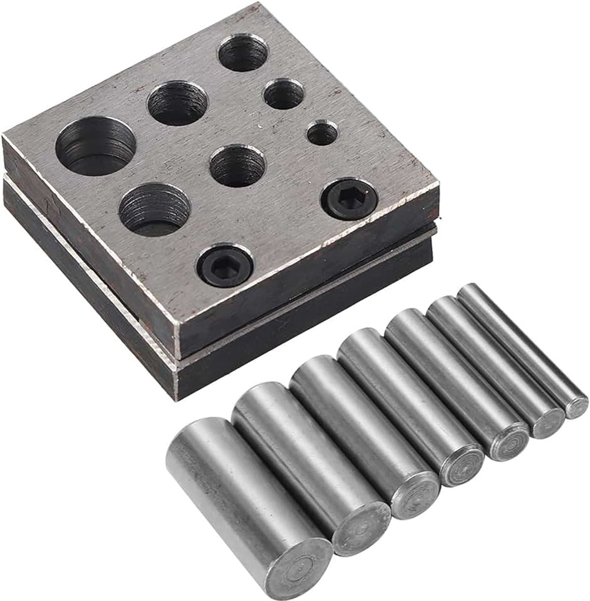 7 Gaten Punch Die Disc Set Onregelmatig Gelegeerd Staal Ronde Ponsen Cut Sieraden Gereedschap