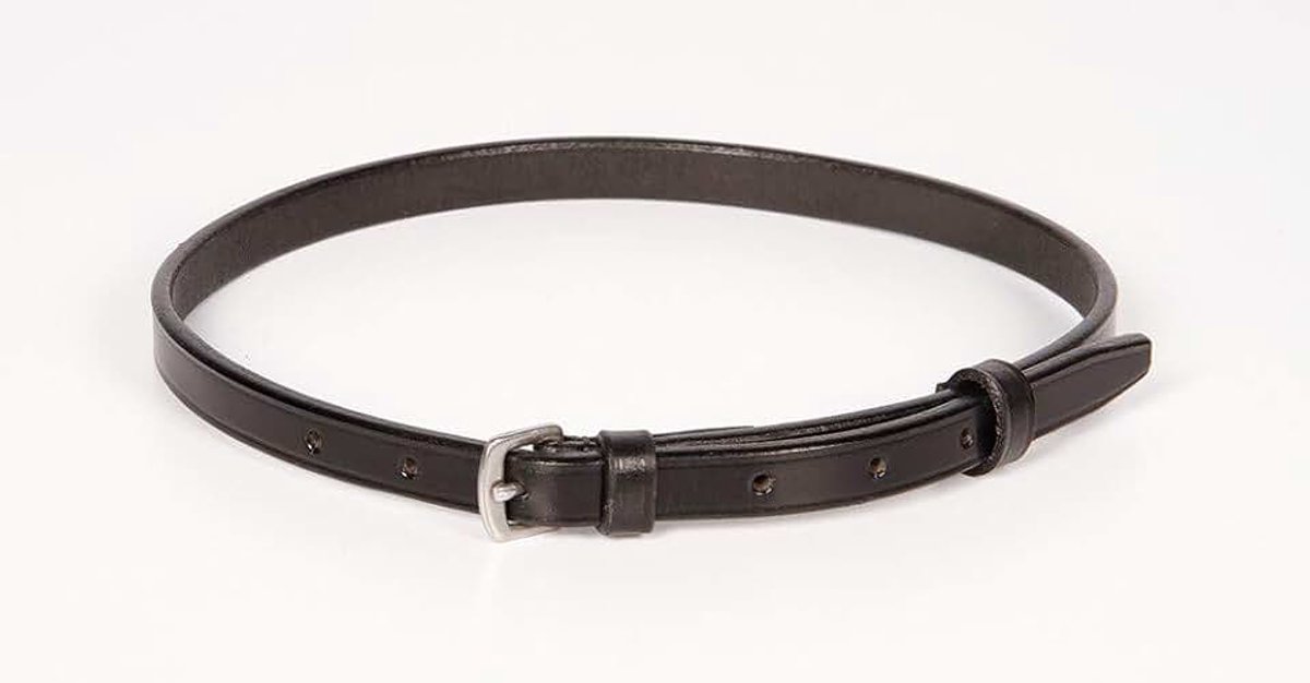 Horse Sperriem leder, zwart Full Zwart