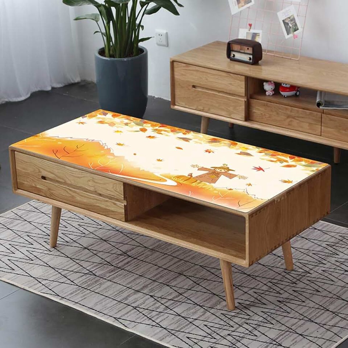 Tafelkleed pvc zacht plastic glas woonkamer vergaderruimte waterdichte anti-hete TV kast salontafel