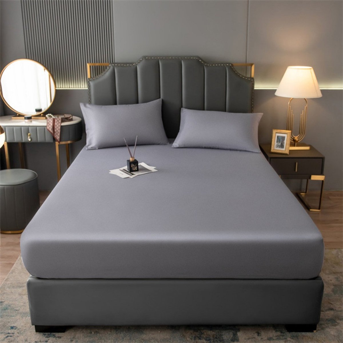 Waterdichte matrasbeschermer – Maat L – 150x200 cm – Geschikt voor matrassen tot 30 cm dik – Ademend & stofwerend – Hoes van polykatoen – Beschermt tegen vlekken en dagelijkse slijtage – Zacht en comfortabel – Wasbaar - Bedsprei - Spreien
