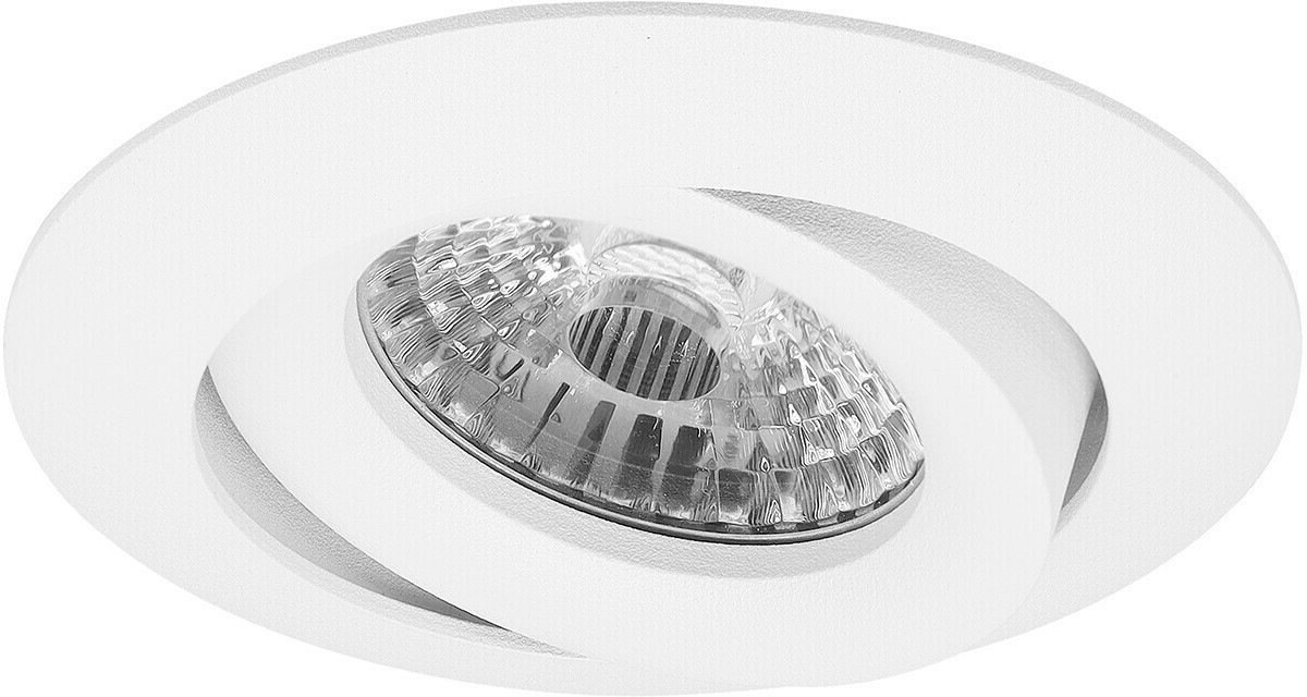 Platte LED inbouwspot Oskar rond wit - 4000K - dimbaar - 36° lichthoek