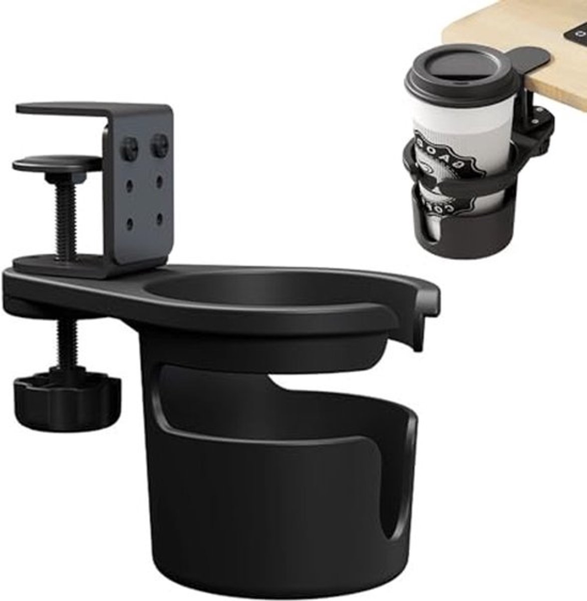 Verstelbare Drinkhouder voor Bureau - Antik-storting 360 Graden Rotatie