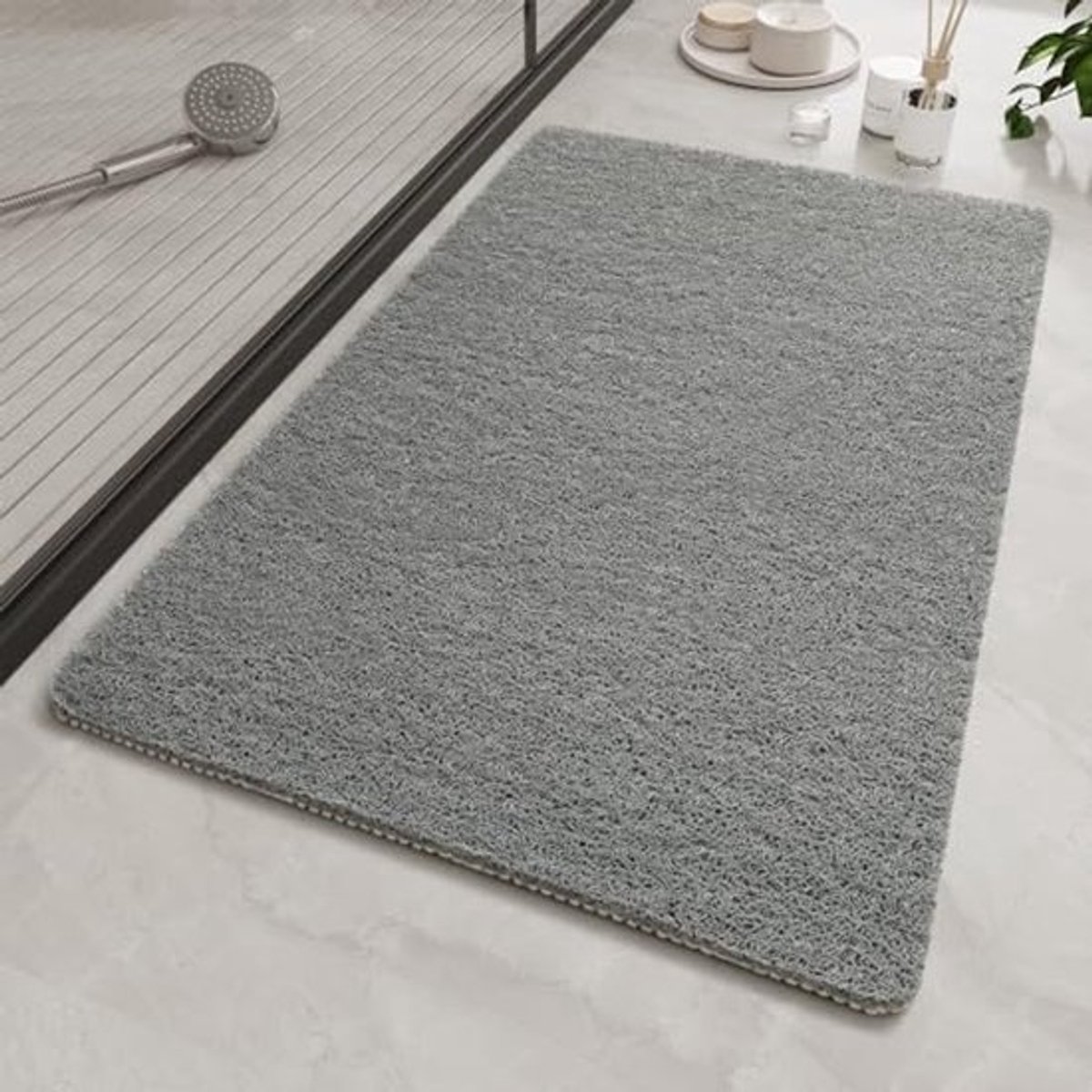 Antislip Douchemat voor Binnendouche - Zacht Getextureerd, Anti-Schimmel & Sneldrogend - PVC Badmat 80x80cm