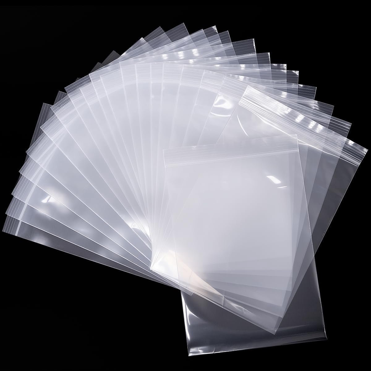 Gripzakken met ritssluiting, hersluitbare plastic geschenkzak, 100 stuks, klein (1,97 x 2,76 inch), herbruikbare zakken voor sieraden, medicijnen en kleine artikelen.