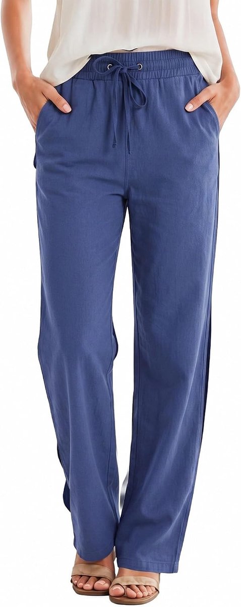 Broek dames lichte zomerbroek vakantie mousseline broek dames