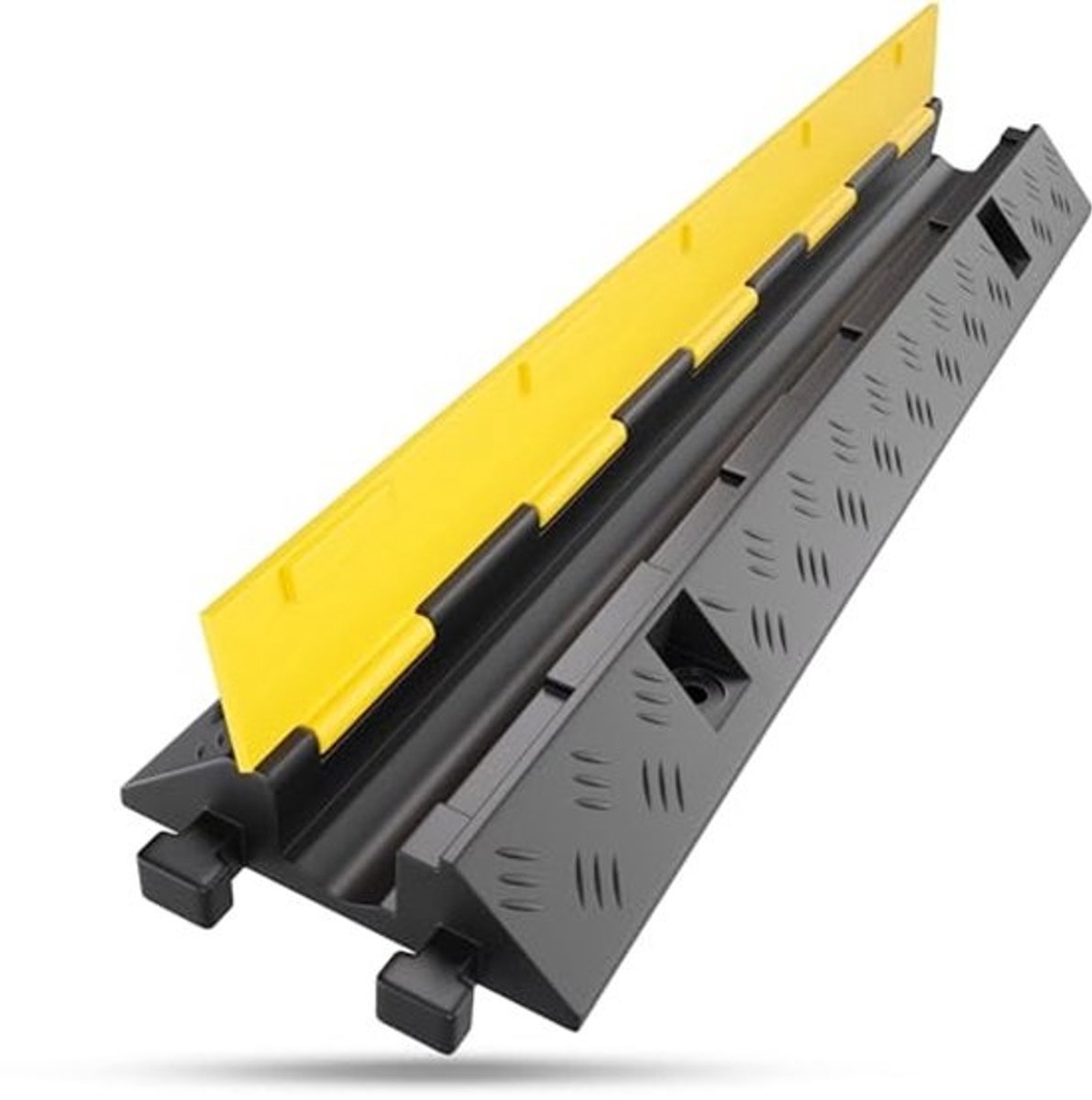 Kabelbrug met Deksel - Overrijdbare Struikelbescherming voor Kabels en Slangen
