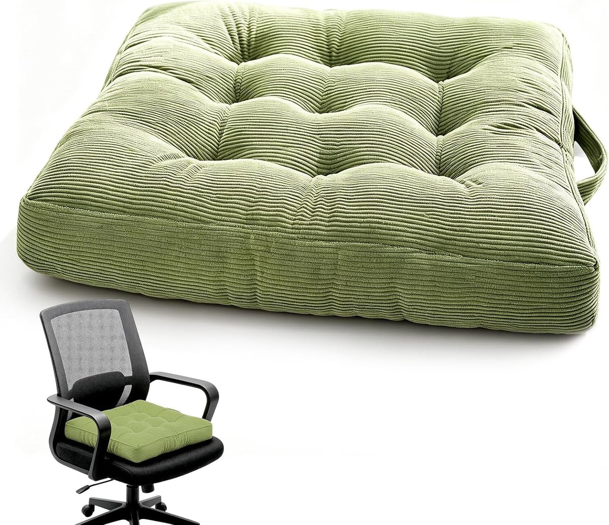 40x40 cm corduroy, vloerkussen met anti-slip