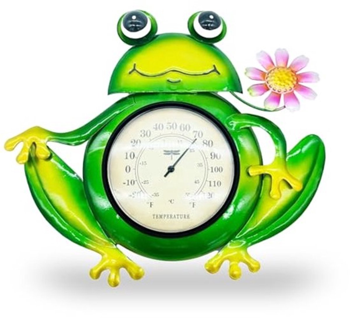 Decoratieve Kikker Buitenthermometer voor Wandmontage - Waterdicht voor Tuin en Terras