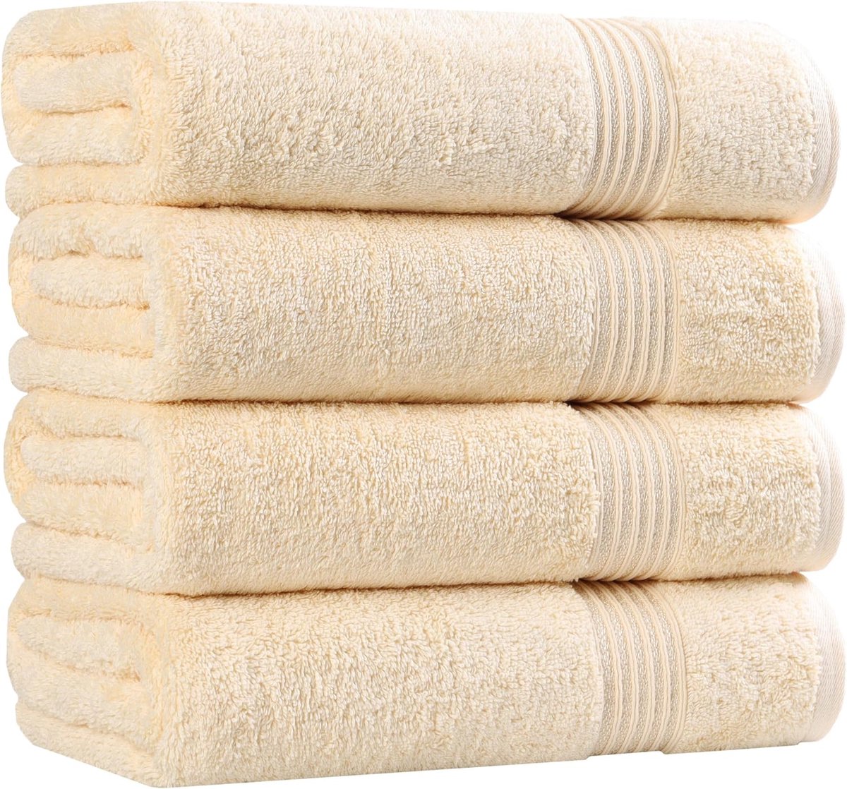 Egyptian Cotton 4-Piece Bath Towel Set