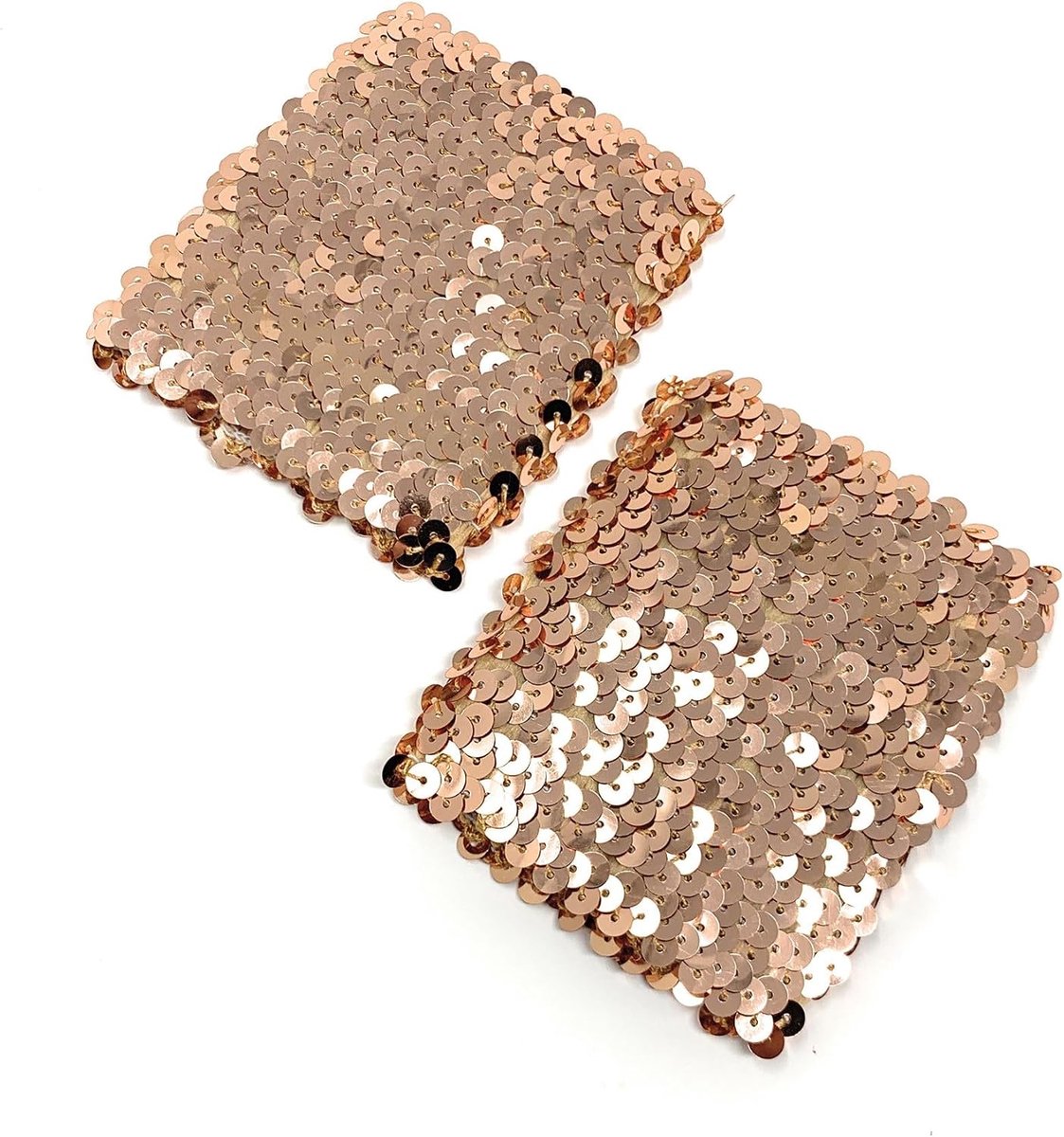 Polyester verkleedarmbanden met pailletten voor dames, 16 x 10 cm
