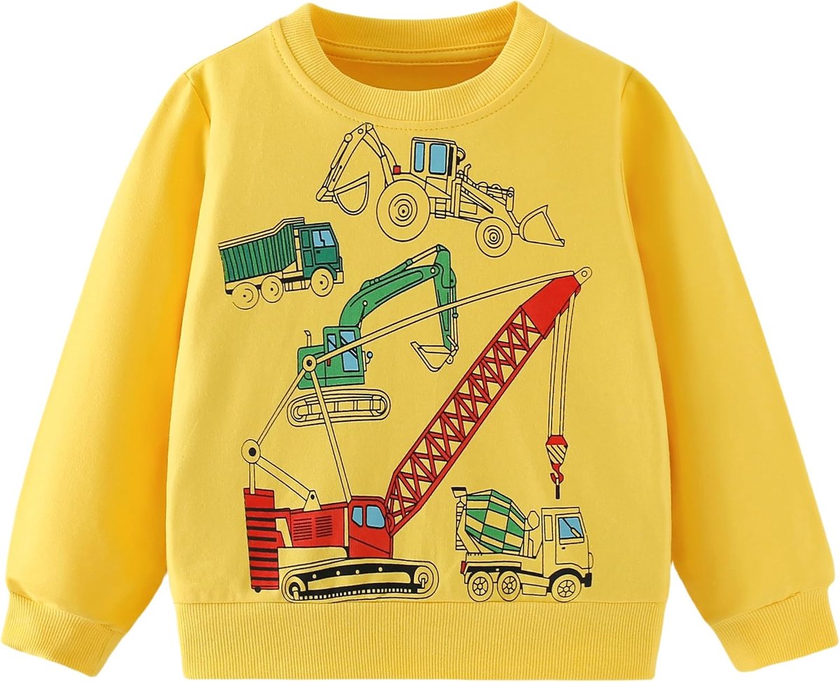 Sweatshirt Jongens Ronde Hals Sweater Jongens Katoen Casual Pullover voor Kinderen Herfst Winter Kinderkleding Leeftijd 2-7 Jaar