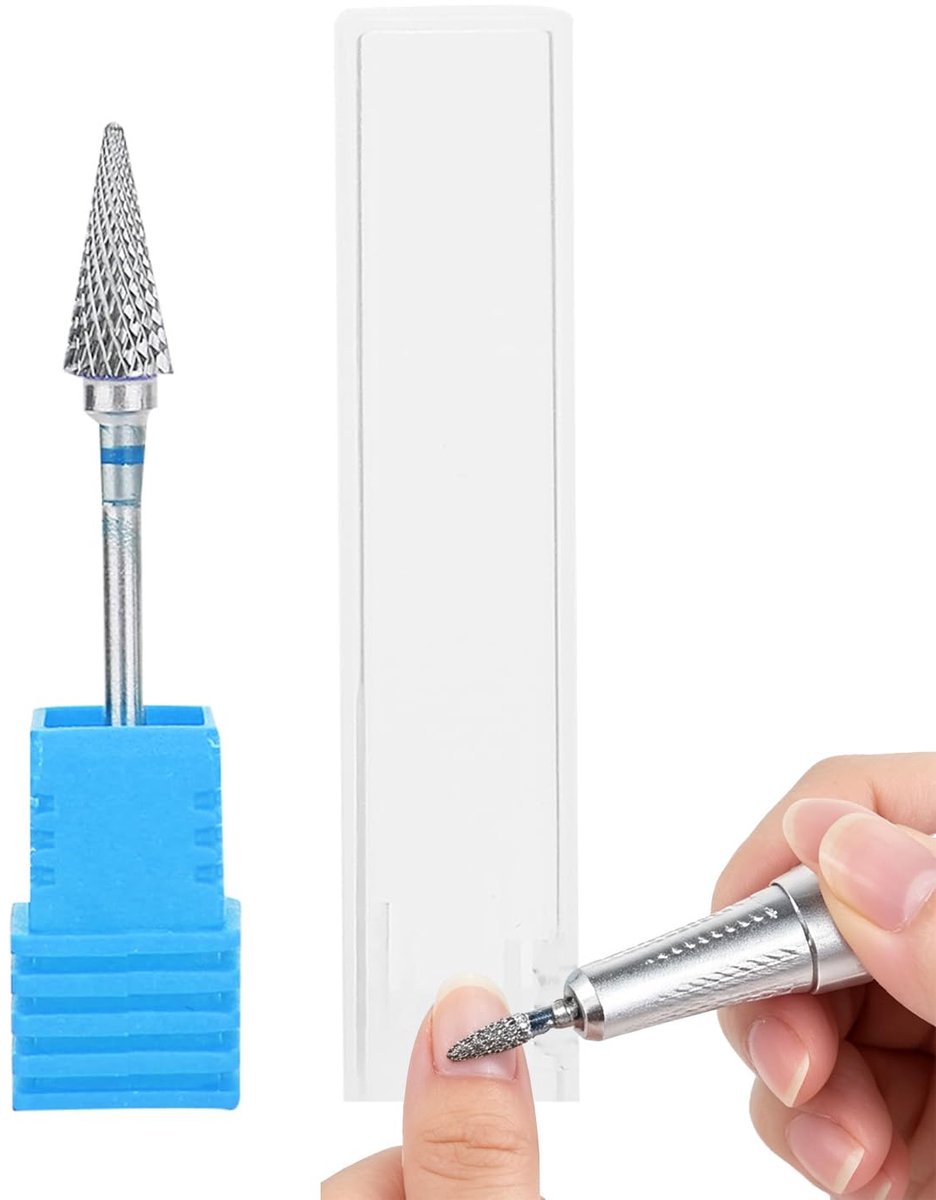Stalen nagelkunst-manicure-boor, elektrische pedicure-slijpkop, blauw, hoge efficiëntie, voor nagels, glas, kunststof, metaal, steen, keramiek, duurzaam, geen blauw