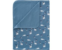 Fresk Kinderdeken Jongens – Babydeken - Wiegdeken - Ledikant deken - Blauw - Dino