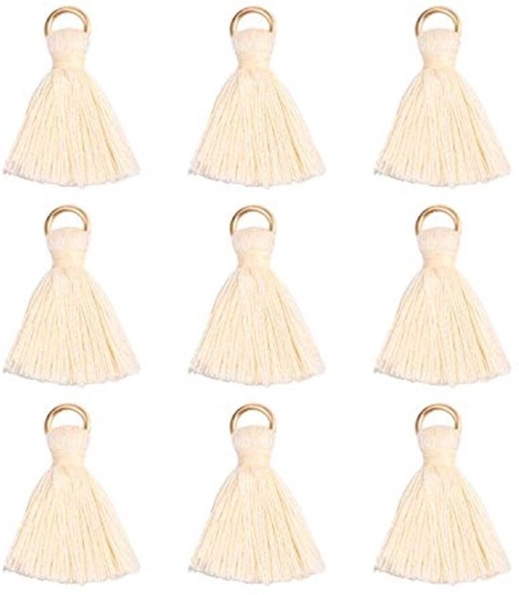 Mini kwastjes voor knutselen - 100 stuks voor sieraden maken en decoratie