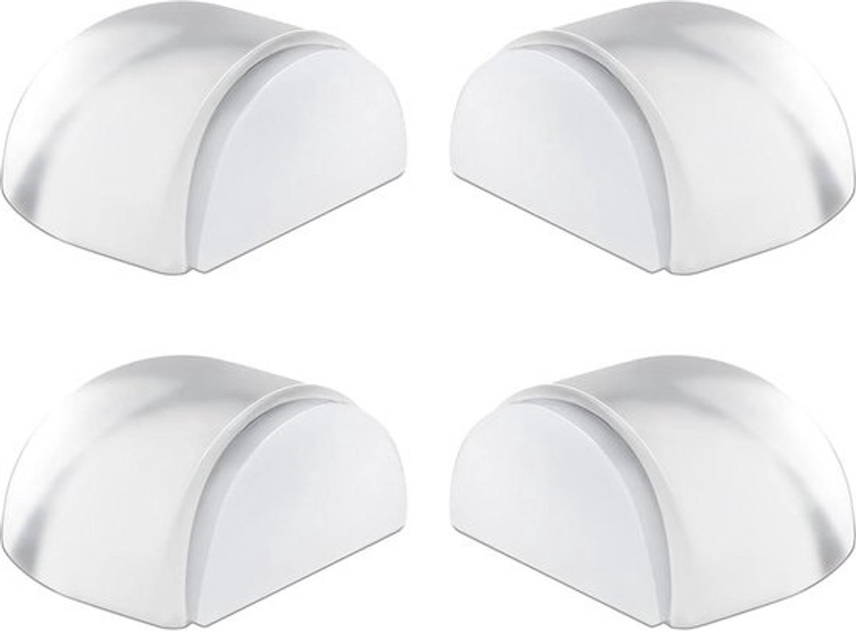 Deurstopper 4 stuks vloer 39 x 41 x 20 mm - transparant - zelfklevend - bescherming muur meubels