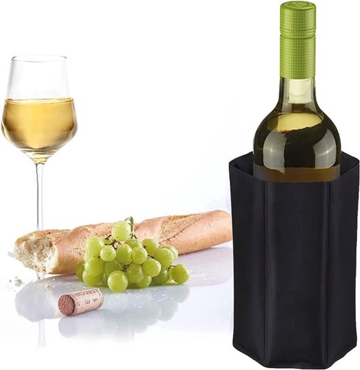 Draagbare Flessenkoeler voor Wijn, Bier en Frisdranken - Waterdichte Koeltas, Ideaal voor Champagne en Babyflessen, Set van 2