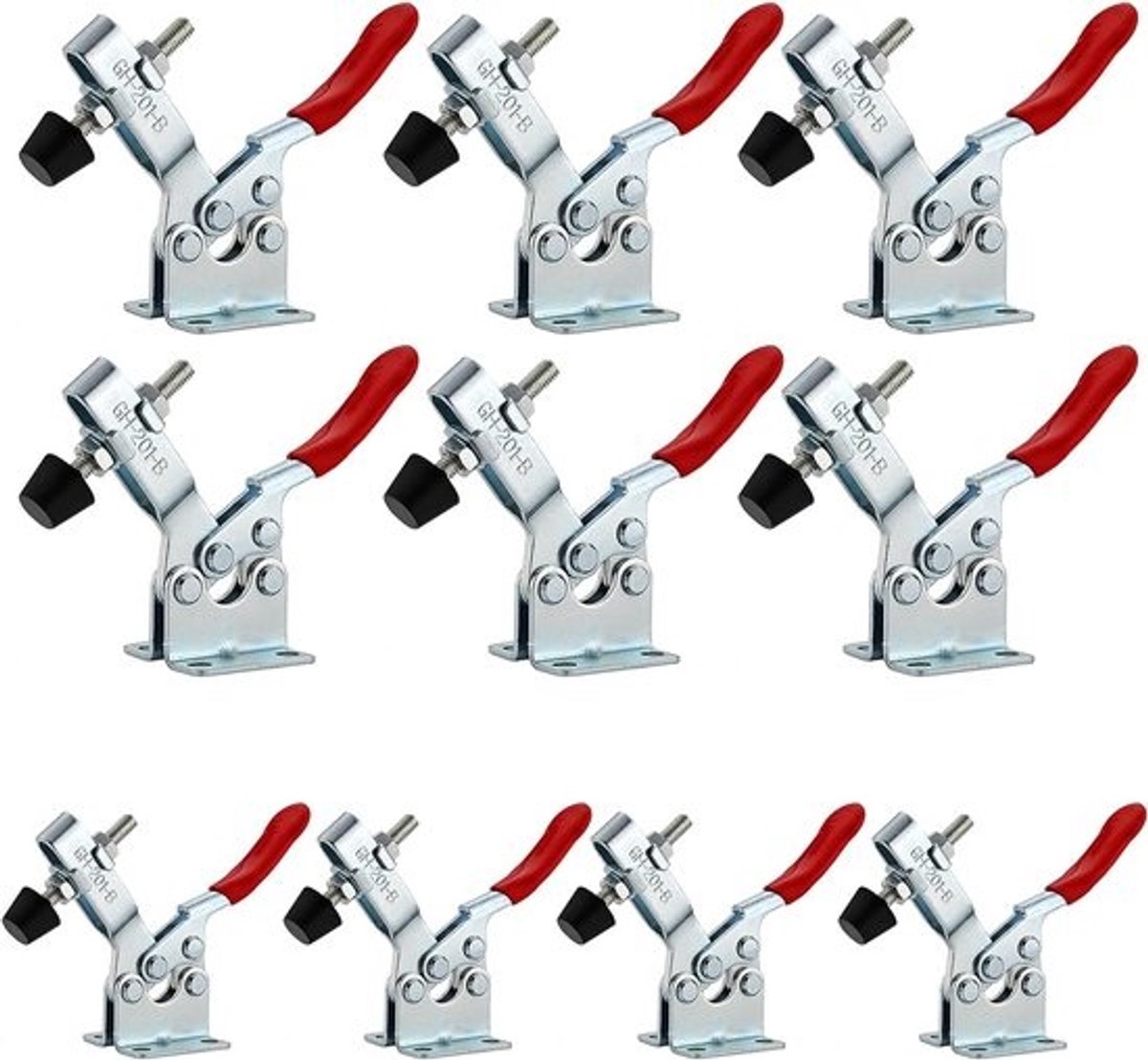 10-delige metalen collet set voor horizontaal gebruik tot 100 kg - Perfect voor precisiewerk en machinebewerking