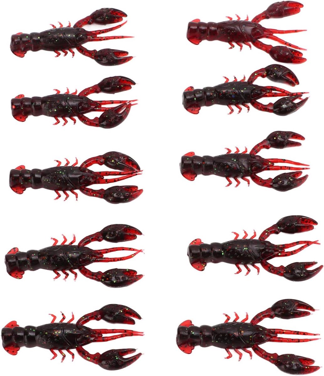 Zacht Visaas Crawdad Zacht Kunstaas 10 Stuks Zacht Visaas Crawdad Aas PVC Kunstmatige Garnalen Zacht Kunstaas