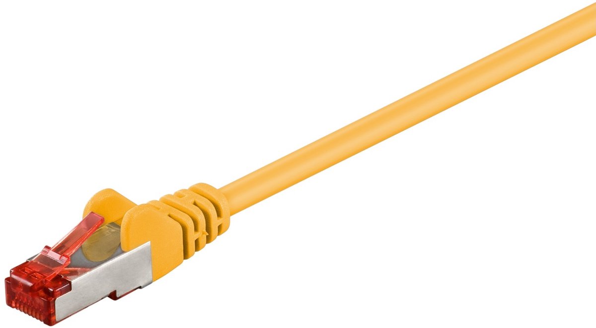 Goobay CAT 6 Patch Cable, S/FTP (PiMF), yellow 1.5 m