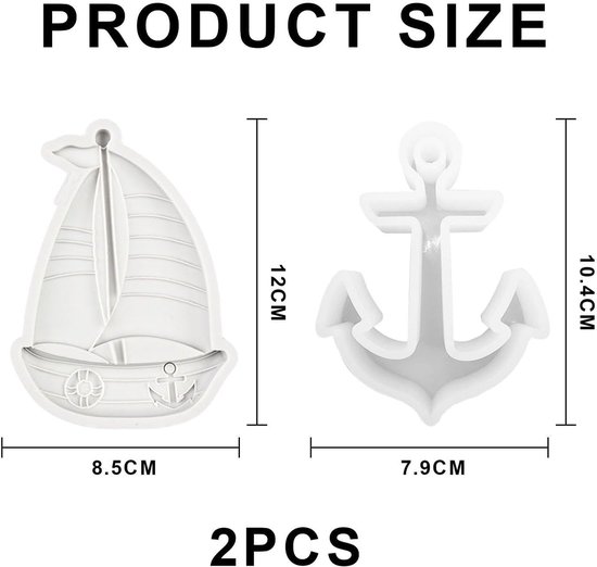 Mallen, Anker Zeilboot Modellering Mallen, Creatieve Ambachtelijke Decoratie Accessoires, Geurkaarsen, Handgemaakte Zeep Maken Gereedschappen. — afbeelding 5