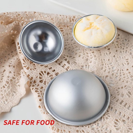 Bom Vormen, 16 stuks zeepmalen, Wady metalen mallen voor DIY bad bom maken — afbeelding 4
