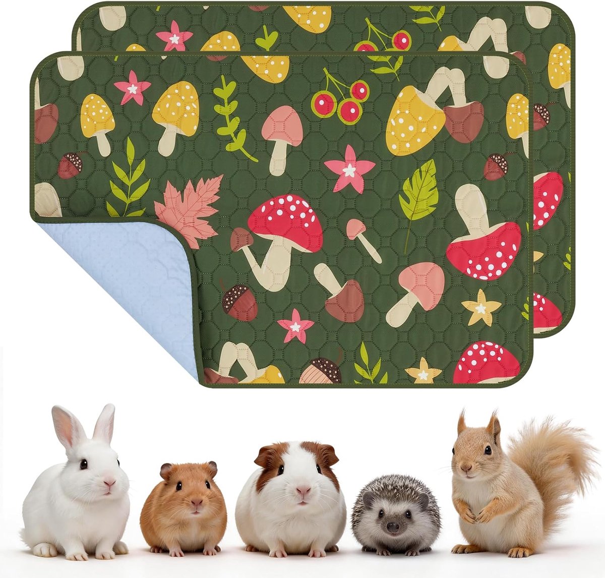 Pipi-pads voor konijnen, cavia's, absorberende urine-onderlegger