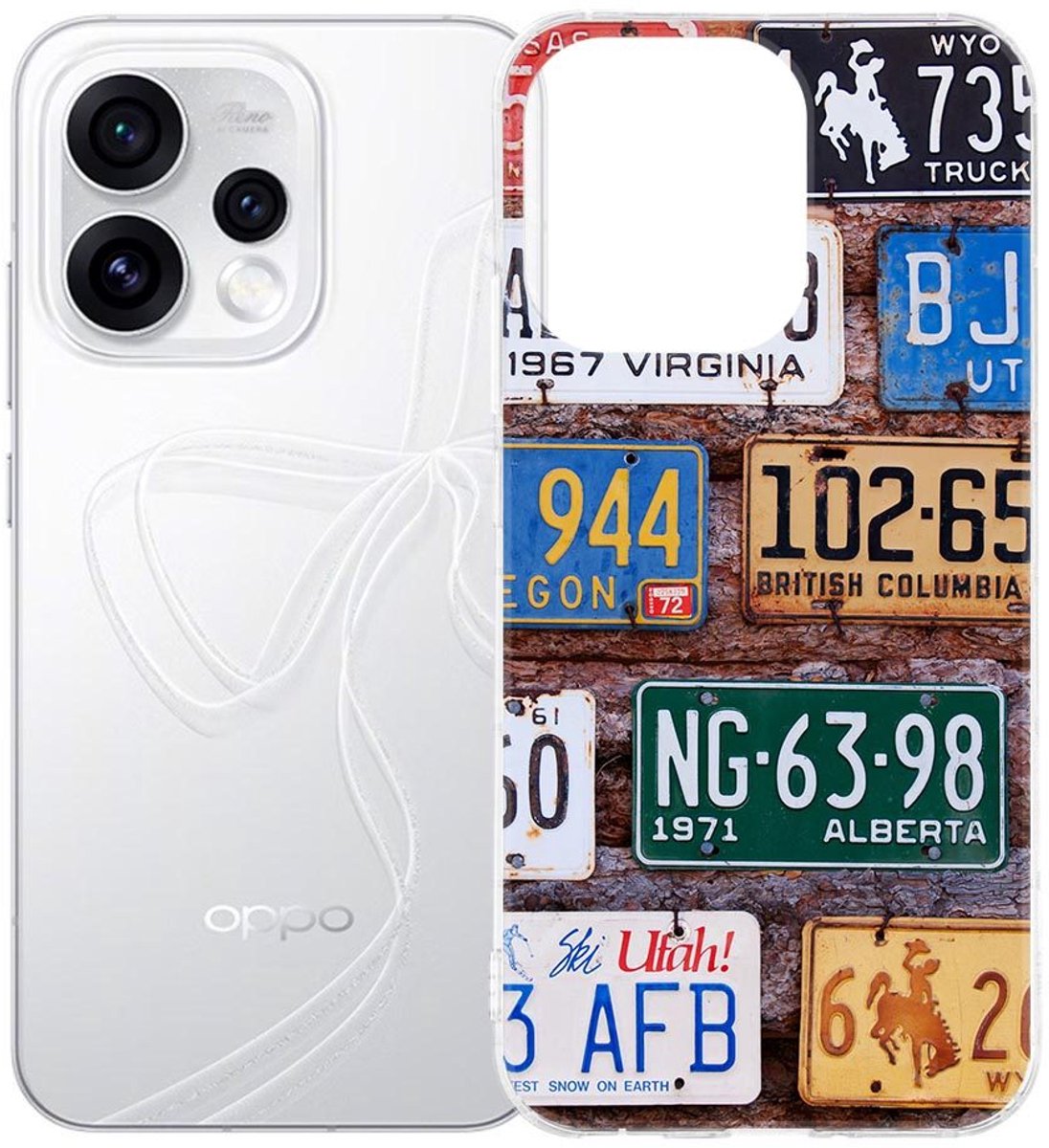 Siliconen hoesje OPPO Reno15 Kentekenplaten