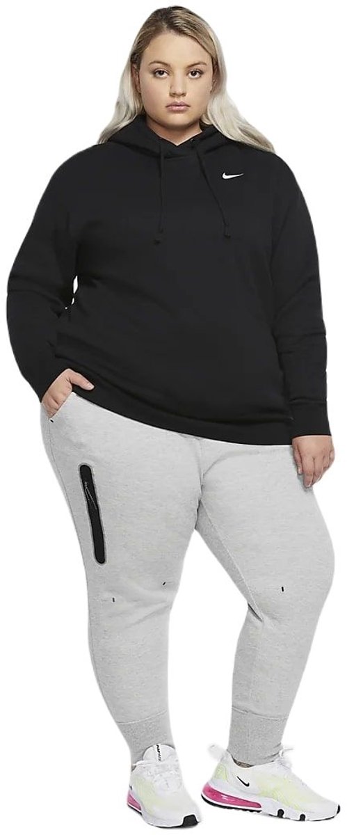 Broek Nike W NSW TCH FLC ESSNTL HR PLUS 2X Dames Grijs