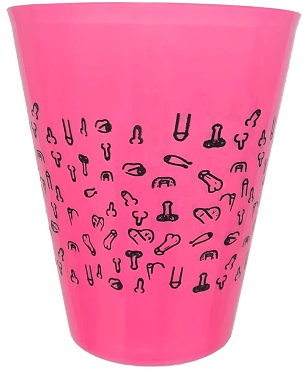 Fuchsia Beker met Speelse Motieven