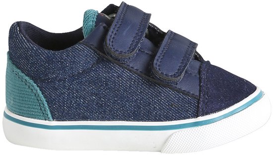 Baby sneakers met klittenband blauw