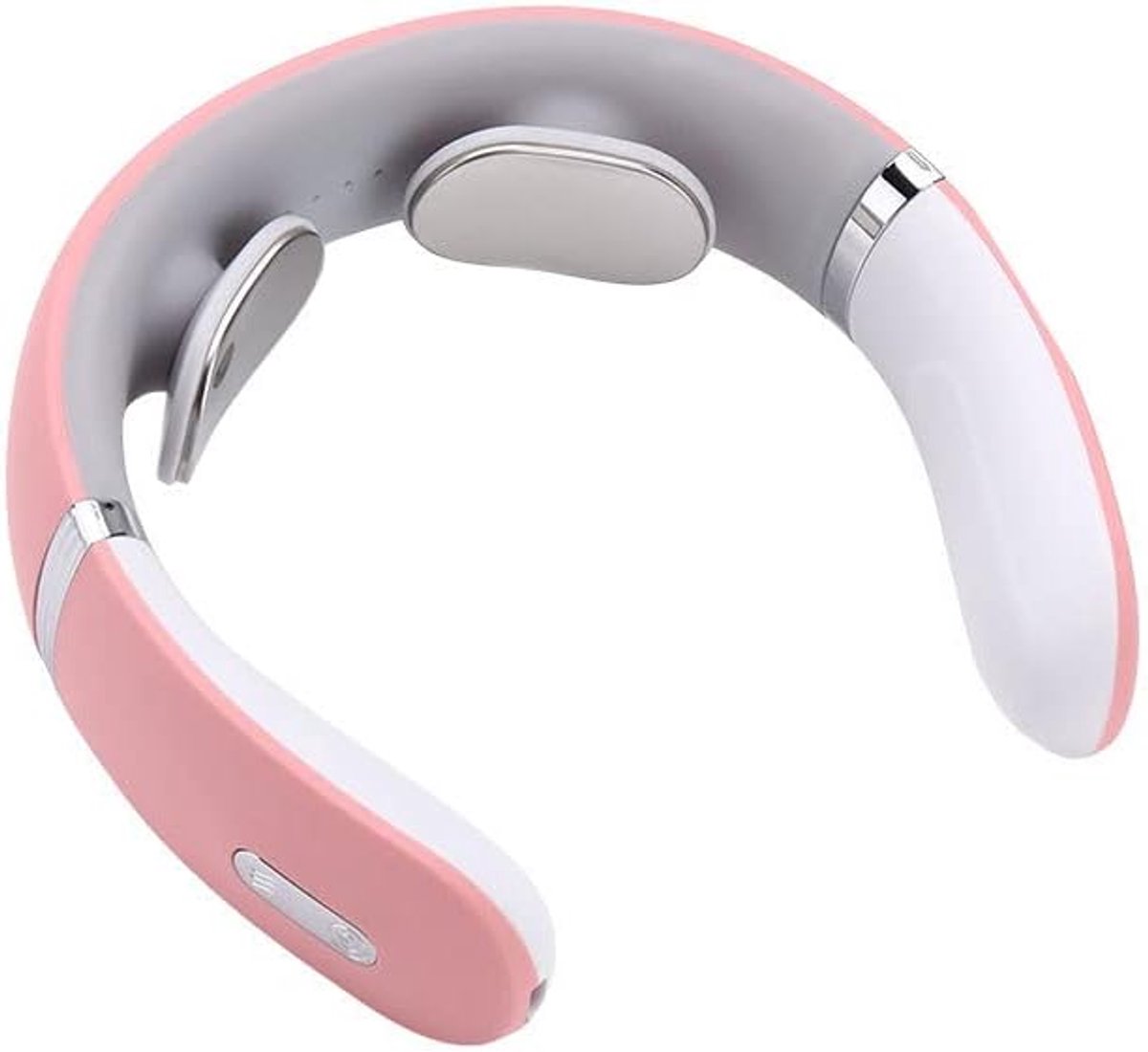 Slimme Elektrische Hals Massager Schouder Lichaam Massager Lage Frequentie Magnetische Therapie Pulse Pain Relief Tool Gezondheidszorg (Roze)
