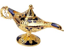 Genie Lamp van 12 cm, Klassieke Decoratie voor Thuis, Magische Lamp als Verjaardagscadeau, Unieke Sfeerverlichting