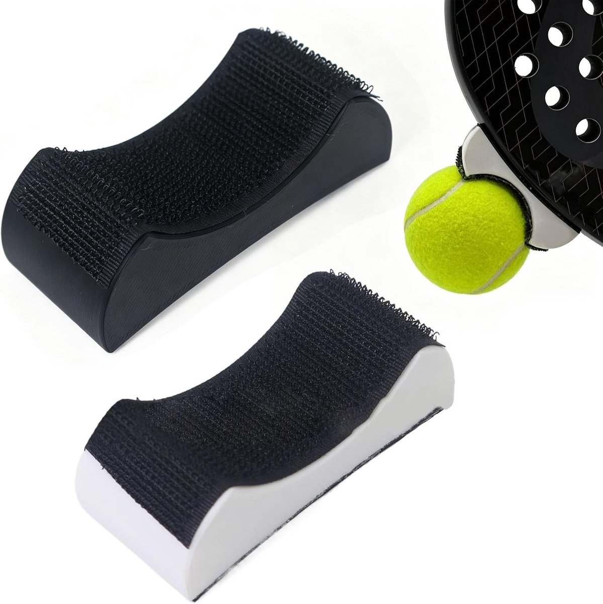 Tennisbalgrijpers set van 2, handige tennisbalpicker voor comfortabel oppakken zonder bukken, ideaal voor padeltraining binnen en buiten
