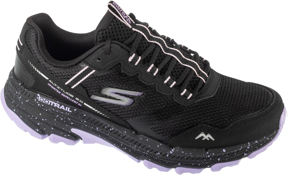 Skechers Go Run Trail Altitude 2.0 - Ravine, Vrouwen, Zwart, Hardloopschoenen, maat: 39