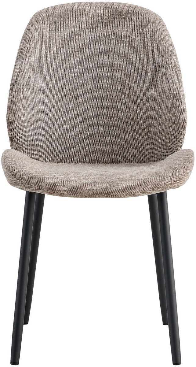 House Nordic Eetkamerstoel Stof Stone - Zithoogte 47cm - Monte Carlo - House Nordic - Set van 2